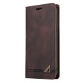 For Xiaomi Redmi Note 13 Pro+ Skin Feel Anti-theft Brush Horizontal Flip Leather Case with Holder(Br