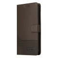 For Samsung Galaxy A54 5G GQUTROBE Skin Feel Magnetic Leather Phone Case(Brown)