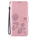 For Honor X8 5G/Play6C 5G/X6 4G/X6S/70 Lite Rose Embossed Flip PU Leather Phone Case(Rose Gold)