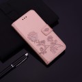 For Honor X8a Rose Embossed Flip PU Leather Phone Case(Rose Gold)