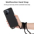 For Xiaomi Redmi 12C Wheat Straw Material + TPU Phone Case with Lanyard(Black)