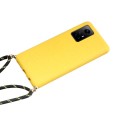 For Xiaomi Redmi Note 12S Wheat Straw Material + TPU Phone Case with Lanyard(Yellow)