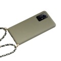 For Xiaomi Redmi Note 12S Wheat Straw Material + TPU Phone Case with Lanyard(Army Green)
