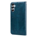For Samsung Galaxy A34 5G Oil Wax Texture Leather Phone Case(Blue)