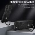For Samsung Galaxy S22 5G MagSafe Magnetic Holder Phone Case(Black)