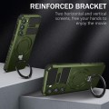 For Samsung Galaxy S23+ 5G MagSafe Magnetic Holder Phone Case(Green)