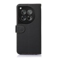 For OnePlus 12 KHAZNEH Litchi Texture Leather RFID Phone Case(Black)