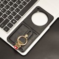 For ZTE nubia Flip / Libero Flip Wristband Leather Back Phone Case(Black)