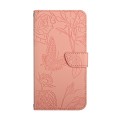 For OnePlus 12 5G Global Skin Feel Butterfly Peony Embossed Leather Phone Case(Pink)