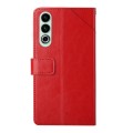 For OnePlus Nord CE4 Y-shaped Pattern Flip Leather Phone Case(Red)