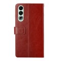 For OnePlus Nord CE4 Y-shaped Pattern Flip Leather Phone Case(Brown)