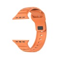 For Apple Watch SE 2023 44mm Dot Texture Fluororubber Watch Band(Orange)