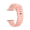 For Apple Watch SE 2023 44mm Dot Texture Fluororubber Watch Band(Nebula Pink)