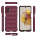For Motorola Moto G73 5G Magic Shield TPU + Flannel Phone Case(Black)
