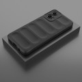 For Motorola Moto G34 5G Magic Shield TPU + Flannel Phone Case(Black)