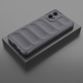For Motorola Moto G34 5G Magic Shield TPU + Flannel Phone Case(Dark Grey)