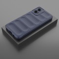 For Motorola Moto G34 5G Magic Shield TPU + Flannel Phone Case(Dark Blue)