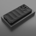 For Motorola Edge 50 Pro 5G Global Magic Shield TPU + Flannel Phone Case(Black)