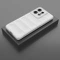 For Motorola Edge 50 Pro 5G Global Magic Shield TPU + Flannel Phone Case(White)