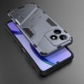 For Realme C53 4G Punk Armor 2 in 1 PC + TPU Phone Case with Holder(Grey)