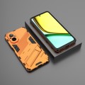 For Realme C67 4G Global Punk Armor 2 in 1 PC + TPU Phone Case with Holder(Orange)