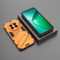 For Realme 12+ 5G Global Punk Armor 2 in 1 PC + TPU Phone Case with Holder(Orange)