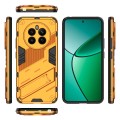For Realme 12+ 5G Global Punk Armor 2 in 1 PC + TPU Phone Case with Holder(Orange)
