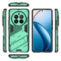For Realme 12 Pro 5G Global Punk Armor 2 in 1 PC + TPU Phone Case with Holder(Green)