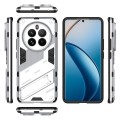 For Realme 12 Pro 5G Global Punk Armor 2 in 1 PC + TPU Phone Case with Holder(White)