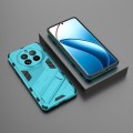 For Realme 12 Pro 5G Global Punk Armor 2 in 1 PC + TPU Phone Case with Holder(Blue)