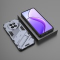 For Realme 12 5G Global Punk Armor 2 in 1 PC + TPU Phone Case with Holder(Grey)