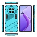 For Realme 12 5G Global Punk Armor 2 in 1 PC + TPU Phone Case with Holder(Blue)