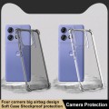 For Motorola Edge 50 Pro imak Shockproof Airbag TPU Phone Case(Transparent)