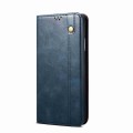 For Samsung Galaxy A35 5G Oil Wax Crazy Horse Texture Leather Phone Case(Blue)