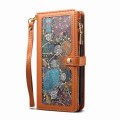 For Samsung Galaxy A35 5G ESEBLE Star Series Lanyard Zipper Wallet RFID Leather Case(Brown)