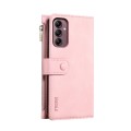 For Samsung Galaxy A35 5G ESEBLE Retro Frosted RFID Flip Leather Phone Case(Rose Gold)