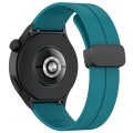 For Huawei Watch 4 / Watch 4 Pro Folding Buckle Silicone Watch Band(Green)