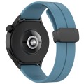For Huawei Watch 4 / Watch 4 Pro Folding Buckle Silicone Watch Band(Blue)