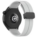 For Huawei Watch 4 / Watch 4 Pro Folding Buckle Silicone Watch Band(Light Grey)