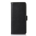 For OnePlus Ace 3 / 12R Magnetic Crazy Horse Texture Genuine Leather RFID Phone Case(Black)