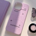 For iPhone 15 Pro Max Painted Pattern PC Phone Case(Splashing Ink)