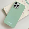 For iPhone 15 Pro Max Painted Pattern PC Phone Case(Green)