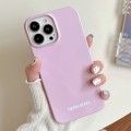 For iPhone 15 Pro Max Painted Pattern PC Phone Case(Pink)