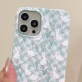 For iPhone 15 Pro Max Painted Pattern PC Phone Case(Tulip Bunny)