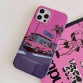 For iPhone 15 Pro Max Painted Pattern PC Phone Case(Sweet Cool Girl)