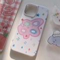 For iPhone 15 Pro Painted Pattern PC Phone Case(Starry Dogs)