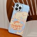 For iPhone 15 Pro Painted Pattern PC Phone Case(Summer Party)