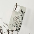For iPhone 15 Pro Painted Pattern PC Phone Case(Ink Painting)