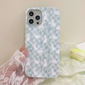 For iPhone 15 Pro Painted Pattern PC Phone Case(Tulip Bunny)