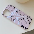 For iPhone 15 Pro Painted Pattern PC Phone Case(CATs)